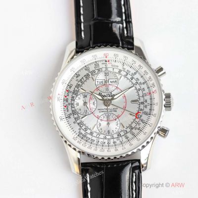 New! AAA Swiss Replica Breitling Navitimer Montbrillant Datora etc.7751 Silver Dial Watch